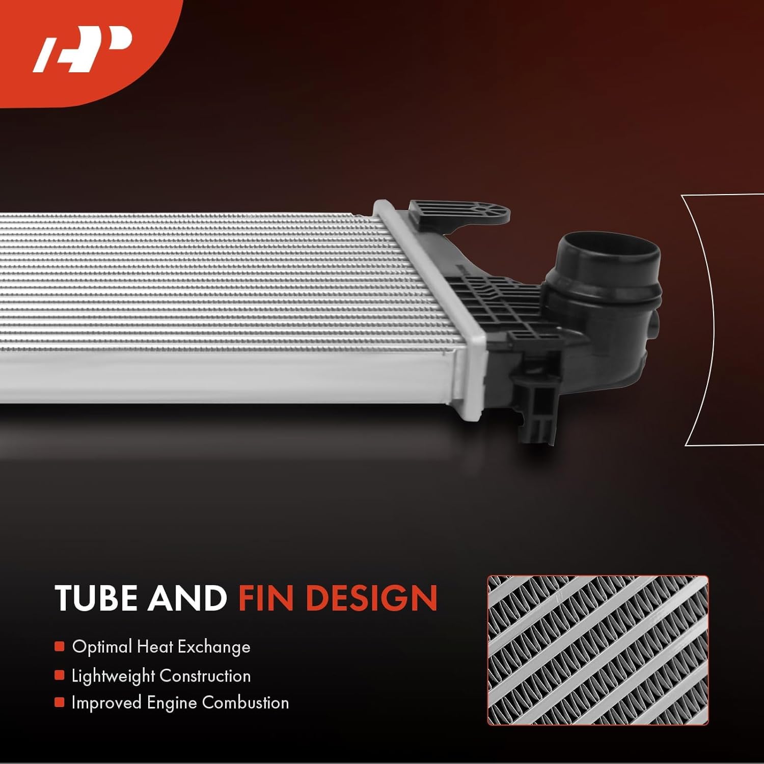 A-Premium Intercooler Charged Air Cooler Compatible with Chevrolet Malibu 2016-2022 1.5L Turbocharged, Replace# 23336319, 23336337