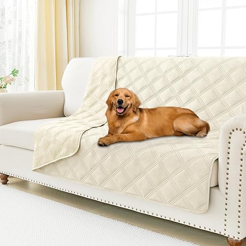 Miniatura 21 de Smiry Manta Impermeable para Cama de Perro 30x70, Manta Suave Reversible para Mascotas, Cubierta Lavable a Prueba de Fugas para Sofá de Gatos y Azul