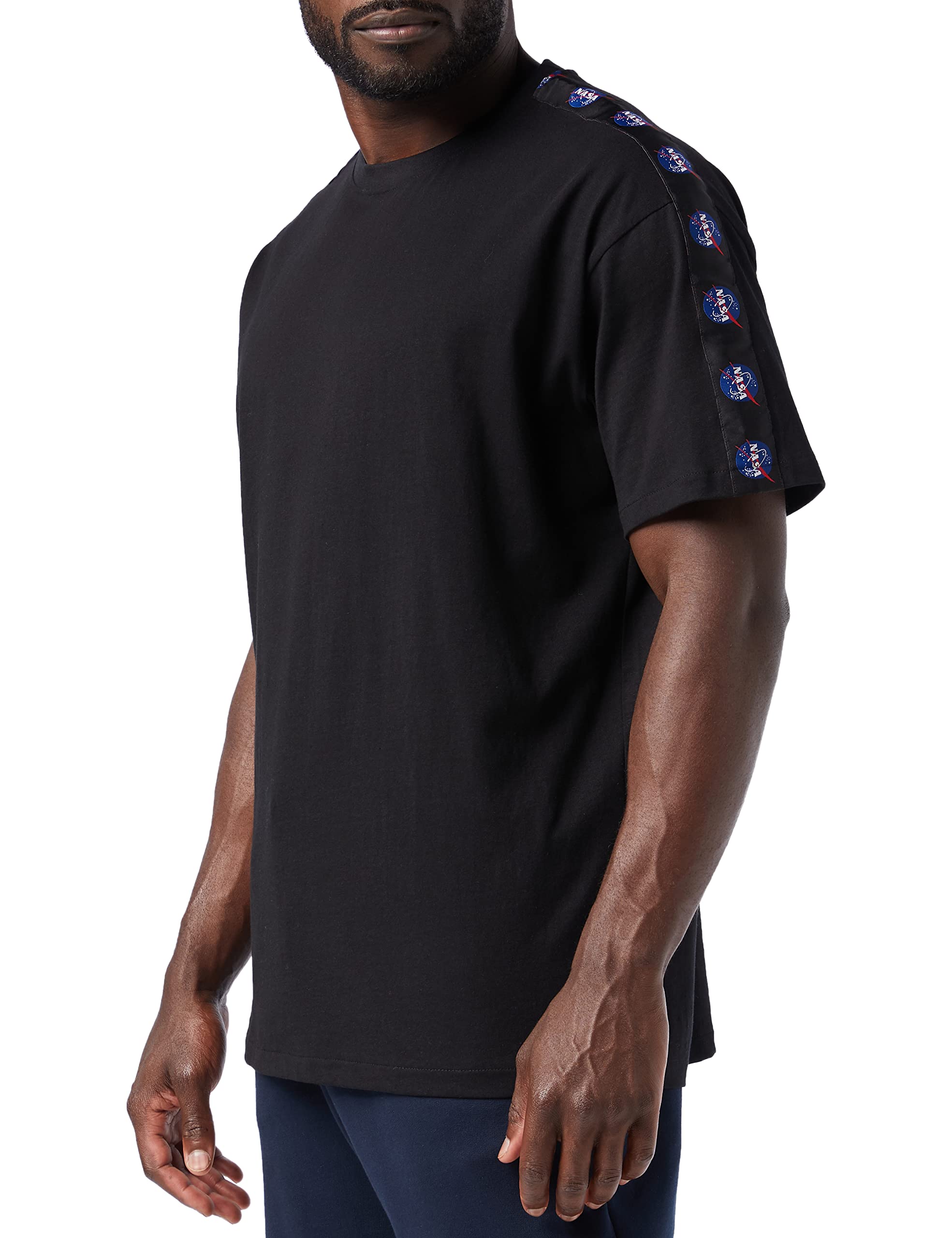 Mister TeeMen's NASA Logo Taped Tee T-Shirt