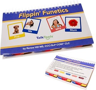 Flippin' Funetics: Multi-Sensory Speech Imitation Flip Book - Ideal for Motor Speech Disorders - Early Consonants & Vowels - Visual Prompts