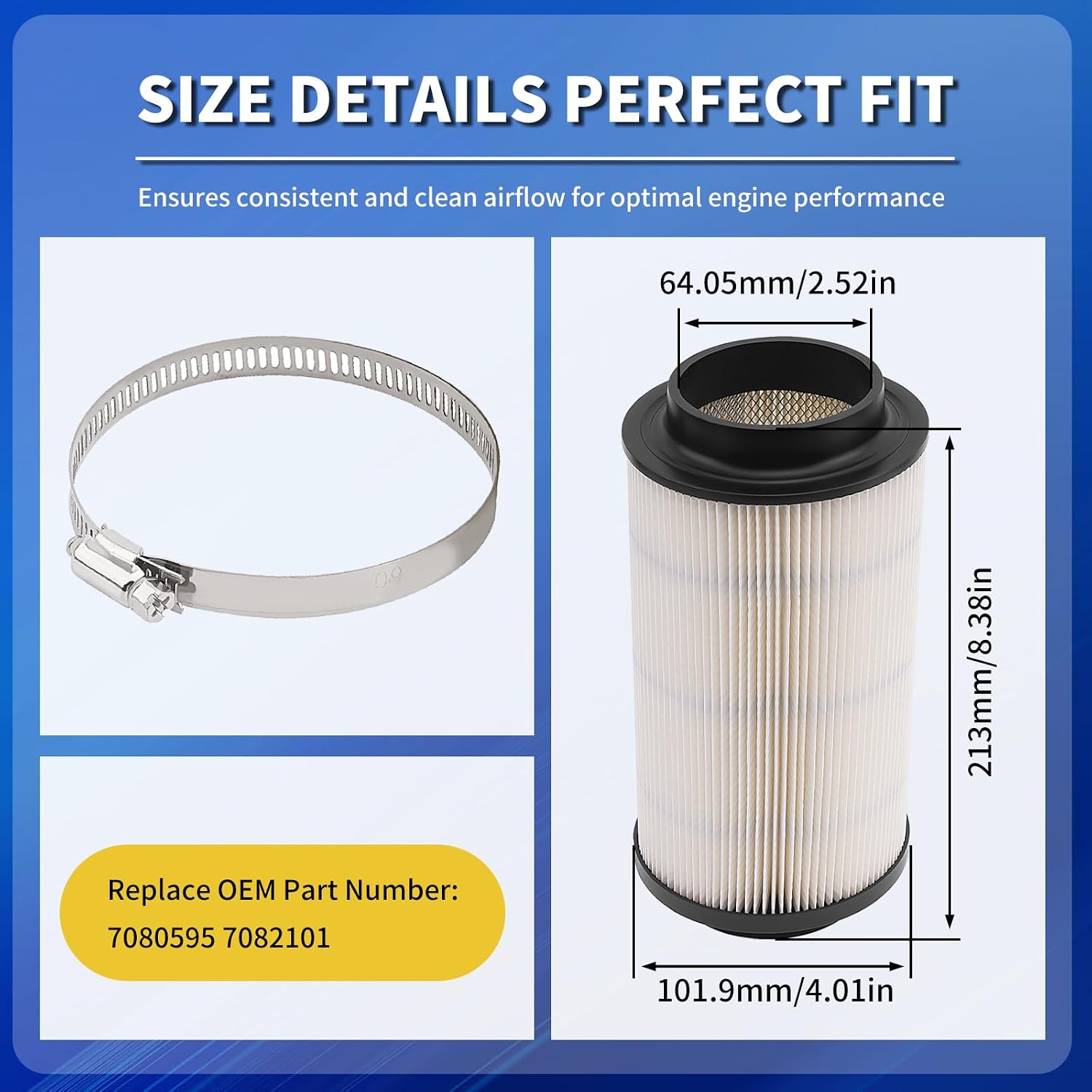 2 Pack 7080595 Air Filter 7082101 for Polaris Sportsman 500 570 800 700 850 400 550 600 Scrambler 850 XP 1000 Magnum 325 500 Trail Blazer Trail Boss 330 Xpedition 425 ATP 500 ATV Parts