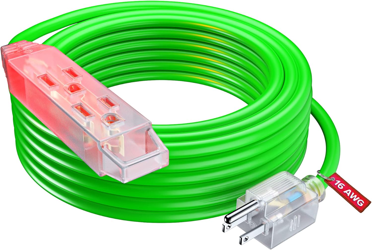 Extension Cord 50 ft, Outdoor Extension Cord with Multiple