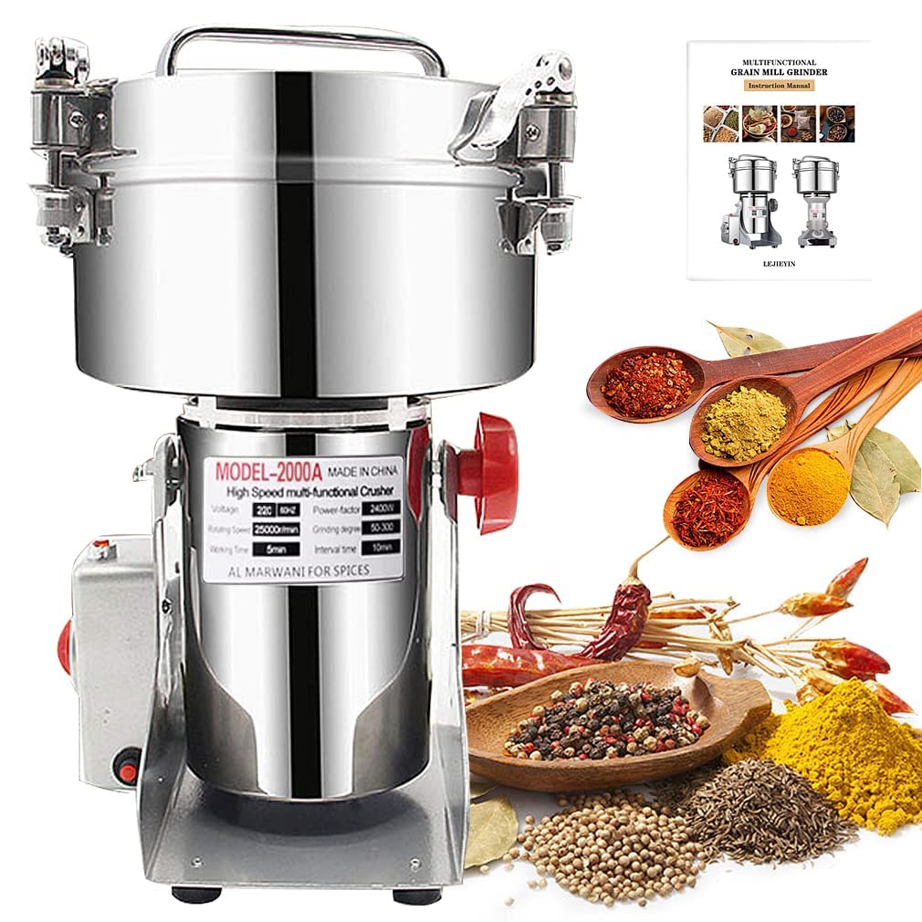Macina Cereali Elettrico 1000g - Mulino Alta Velocità 25000RPM - Foto 7