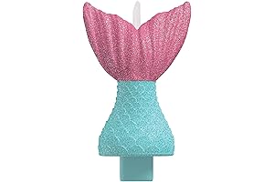 Mermaid's Tail Shaped Candle-4" x 3" | Pink and Blue | 1 Pc