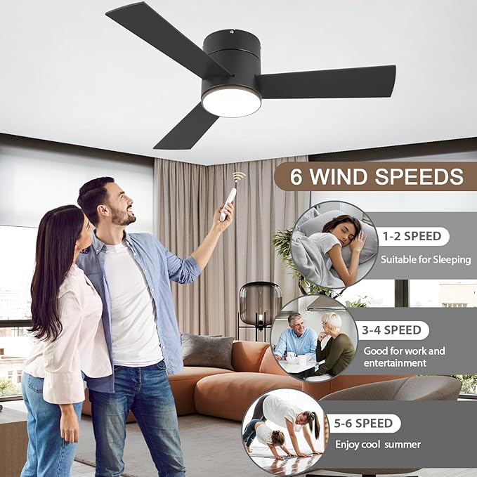 Ventilador de Techo 42 Pulgadas Con Luz y Control Remoto 120 miniatura 5