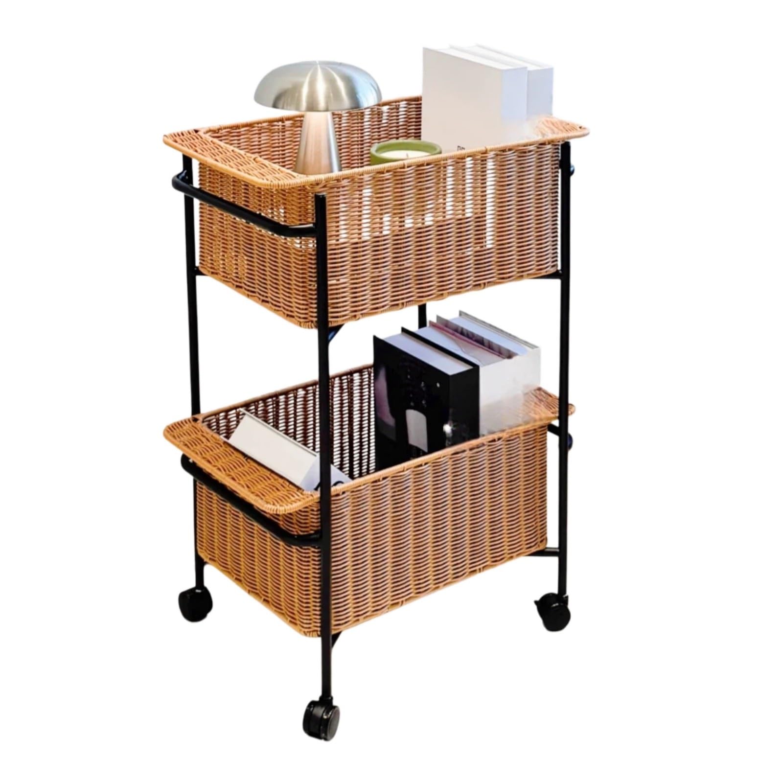 Carrello rotabile Carrello portaoggetti con rotelle Scaffale mobile for cucina, soggiorno e bagno