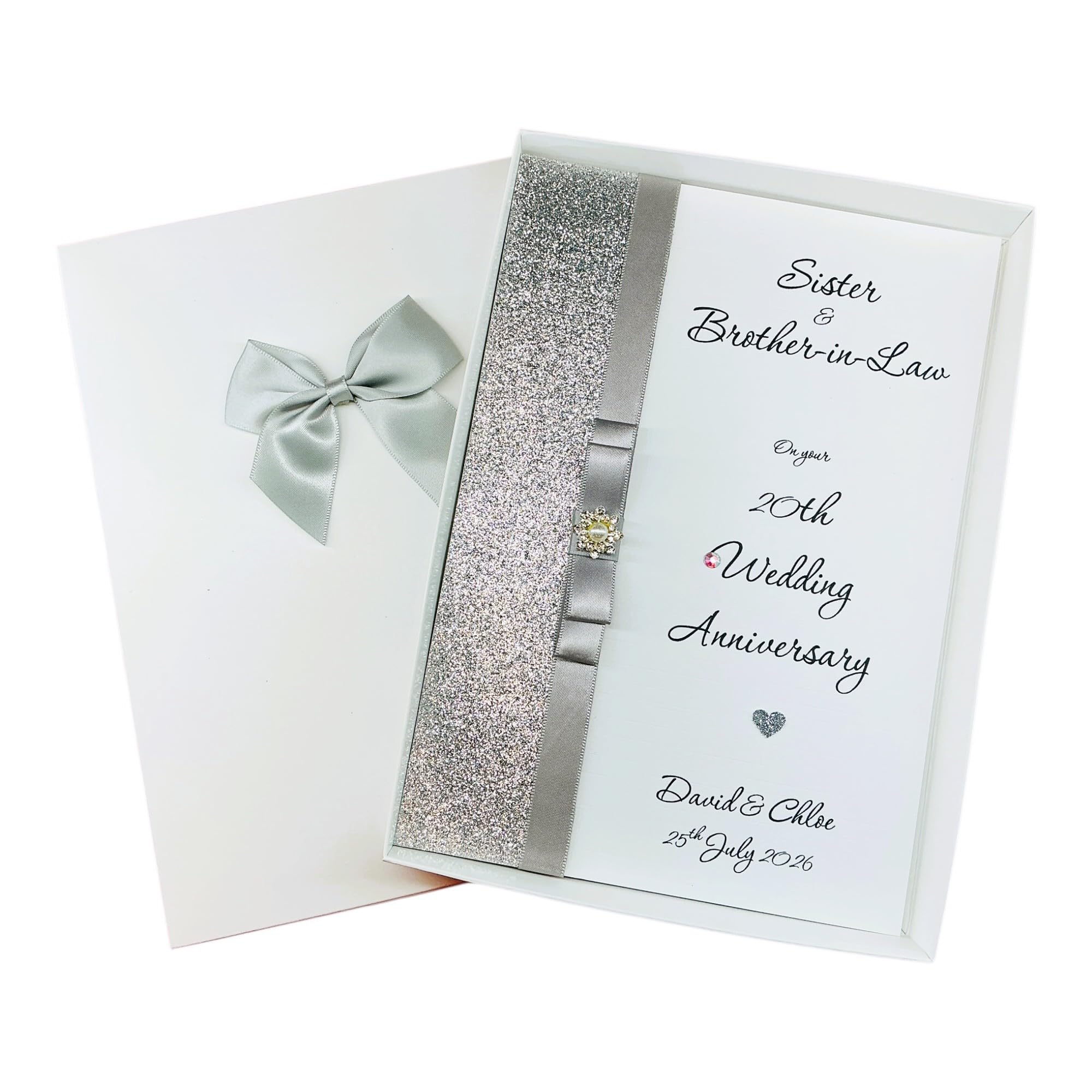 Sister & Brother-In-Law 20th China Wedding Anniversary Card - LB 147