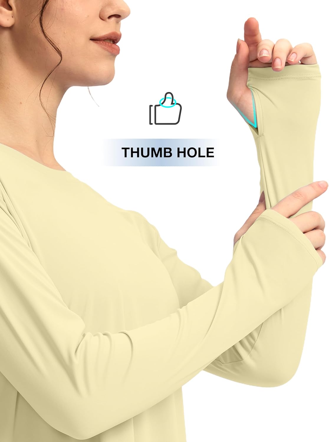 Soothfeel Women's UPF 50+ UV Protection Lightweight Quick Dry Long Sleeve Workout Shirt - Image 2