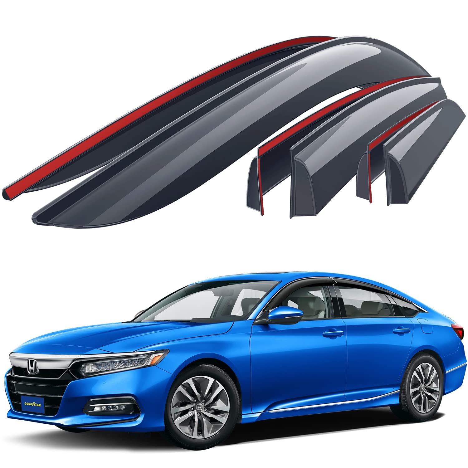 Photo 1 of Goodyear Shatterproof Window Deflectors for Honda Accord 2018-2022
