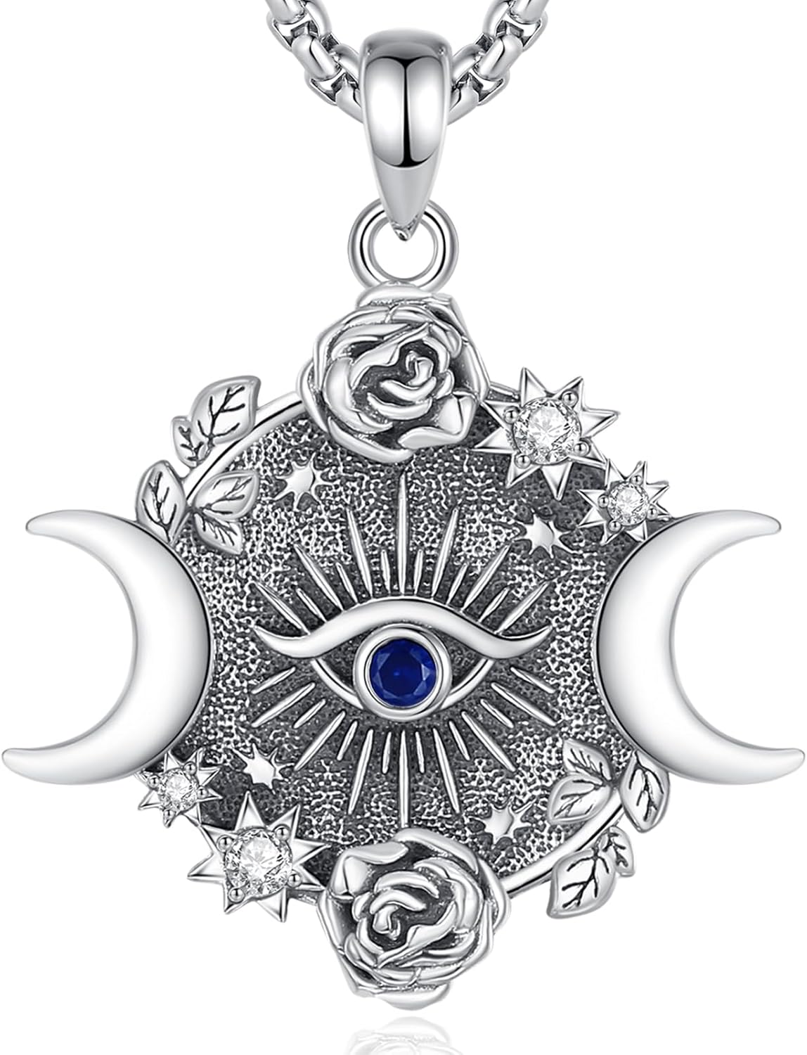 Lola – Gouden Ketting Dames met Zon en Maan Hanger