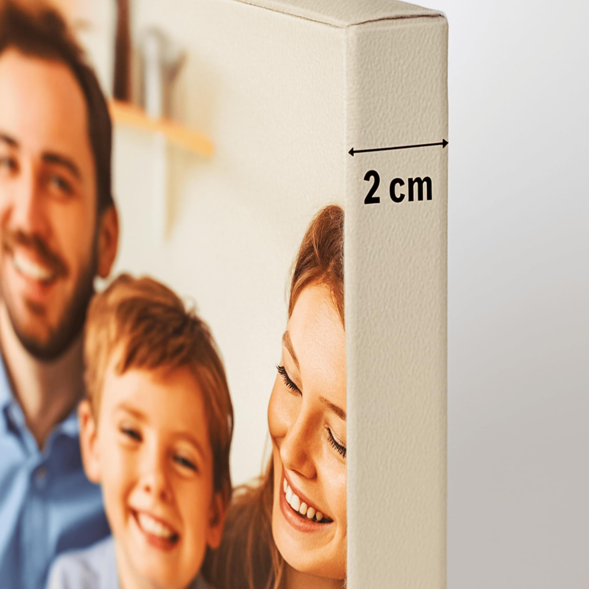 Telastampa Quadro Personalizzato con Foto HD, Canvas 100% Made in Italy - Telaio in Legno Incluso - Stampa Tela Personalizzabile in Alta Definizione - Idea Regalo Compleanno Anniversario (20x20 cm)