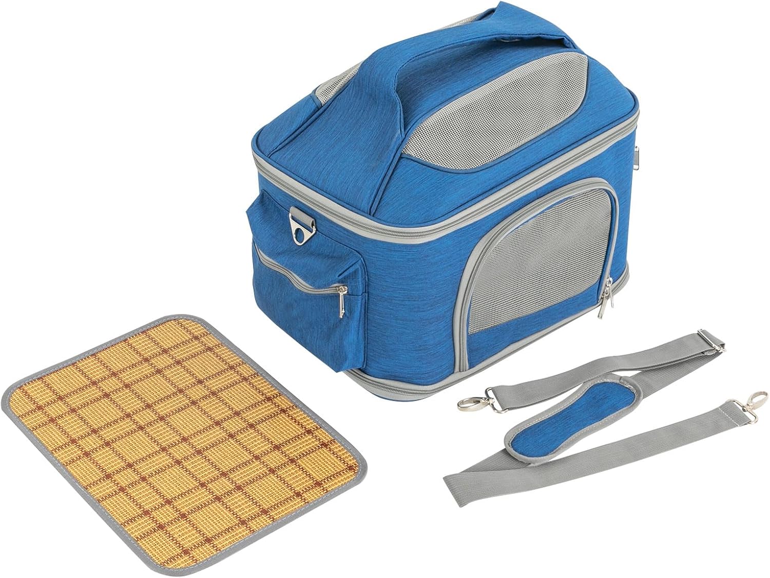 Pet Backpack for Cats and Small Dogs - Breathable Mesh Travel Carrier with Adjustable Shoulder Strap Foldable Design for Outdoor Hiking and Daily Use for Hiking Travel Camping
