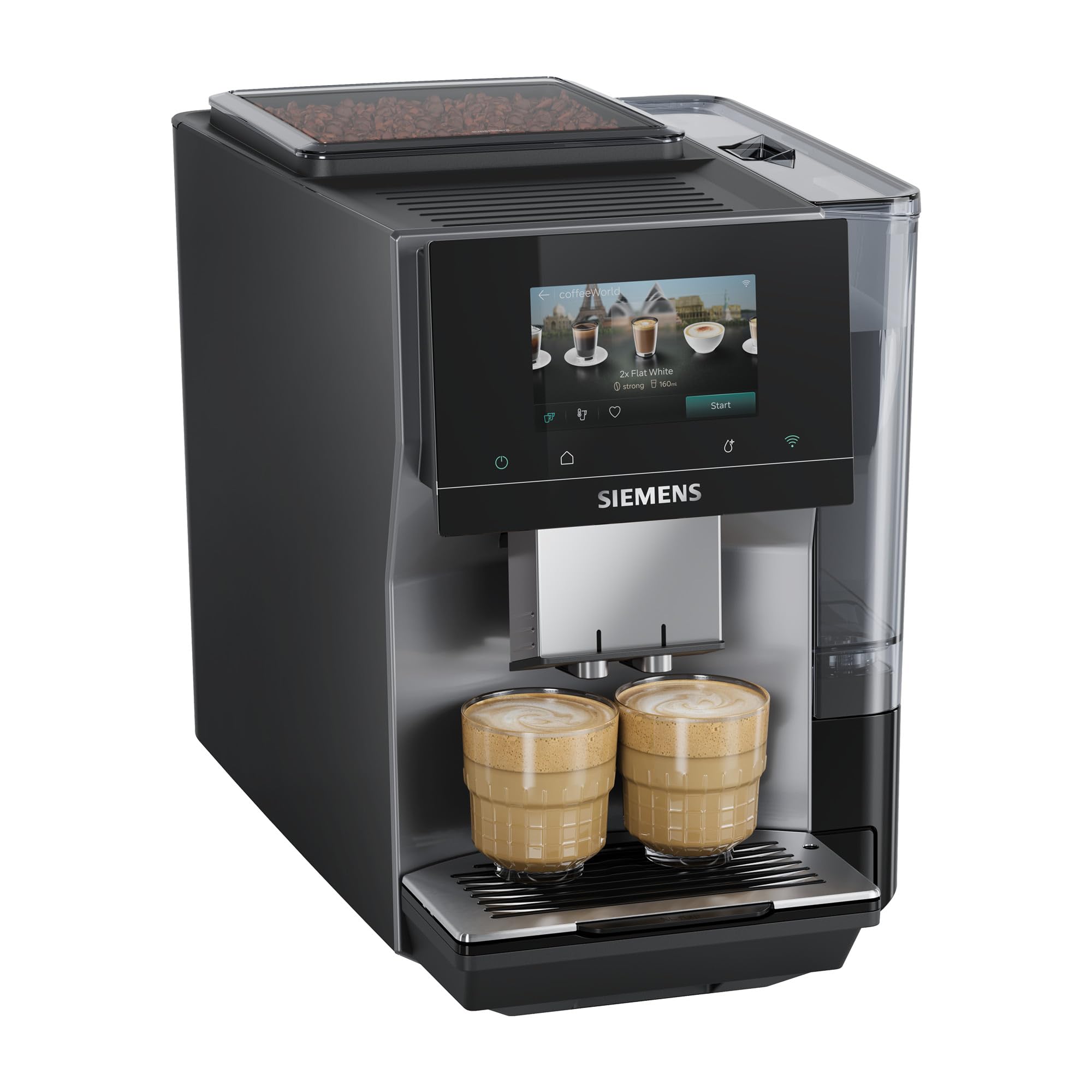 Siemens Kaffeevollautomat EQ700 TP725E01, 41 Getränke, farbiges Full-Touch-Display