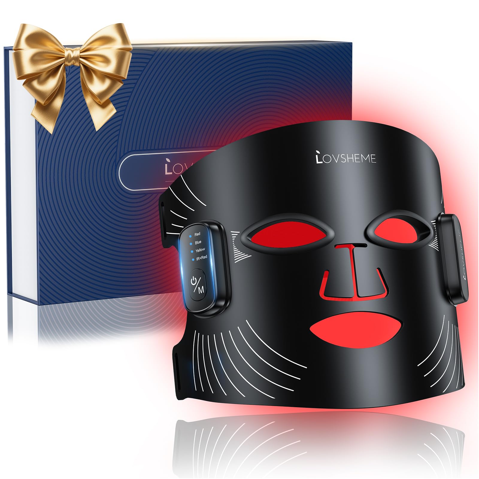 Wireless Red Light Therapy for Face red light therapy Mask LED Red Light Mask with 300 LEDs 4