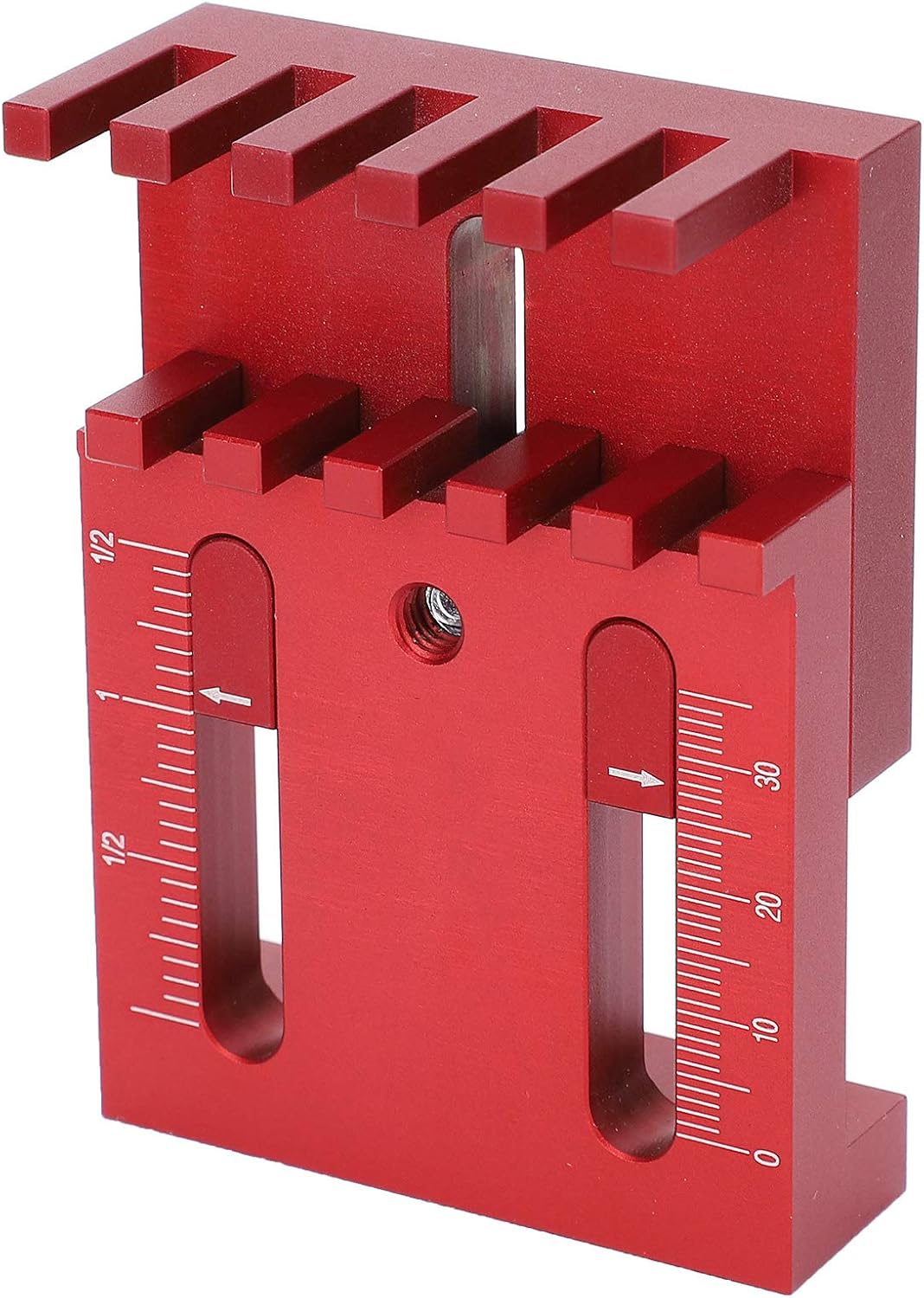 TANIQIACA Saw Seam Ruler Aluminum Alloy Woodworking Gap Gauge DIY Width Measuring Tool 0-30mm