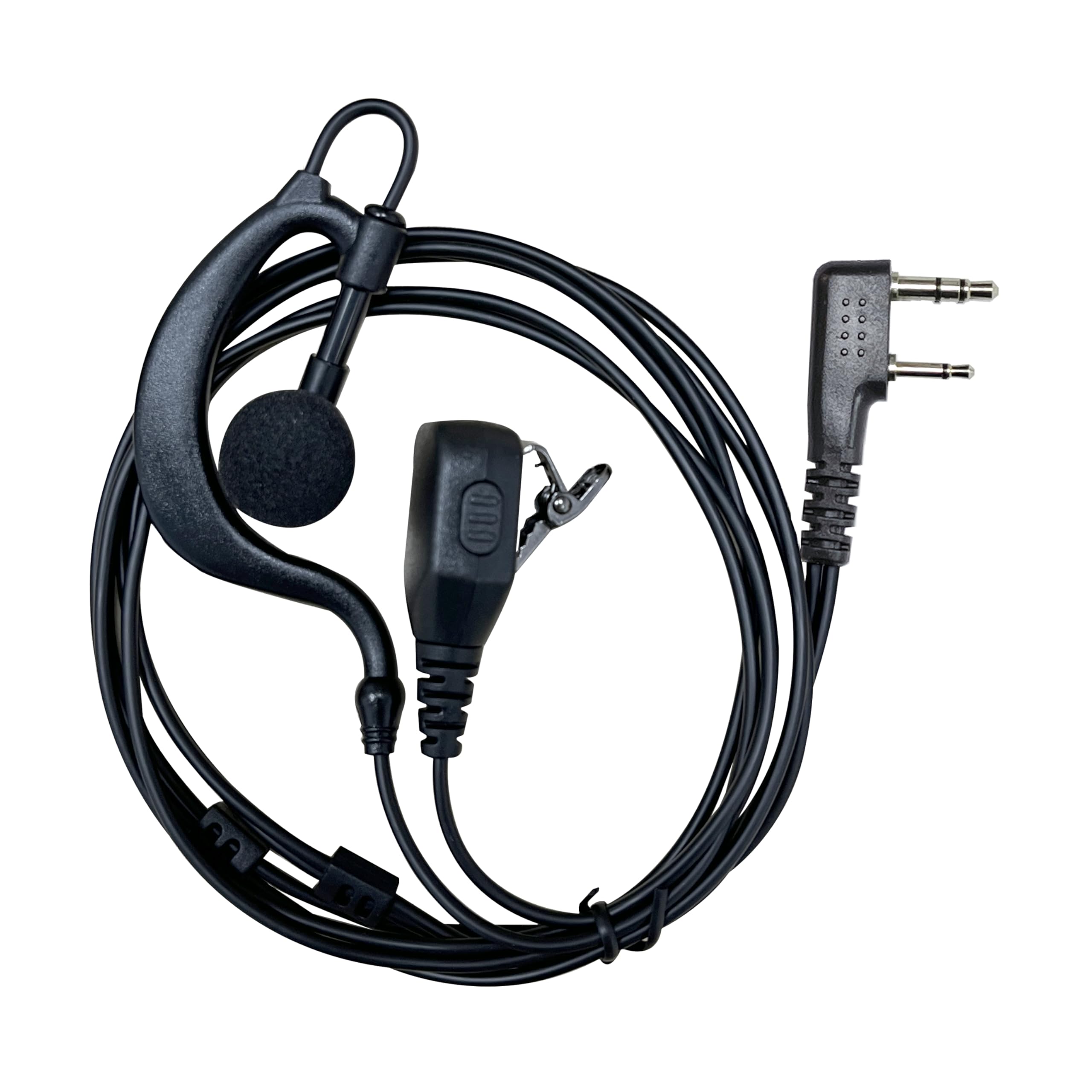 Auricular walkie talkie sin dolor de oreja gracias a sus almohadillas de esponja de 2 pines 7