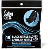 Salon Care 10ct Black Nitrile Gloves, Optimal Tactile Usage, Durable & Disposable