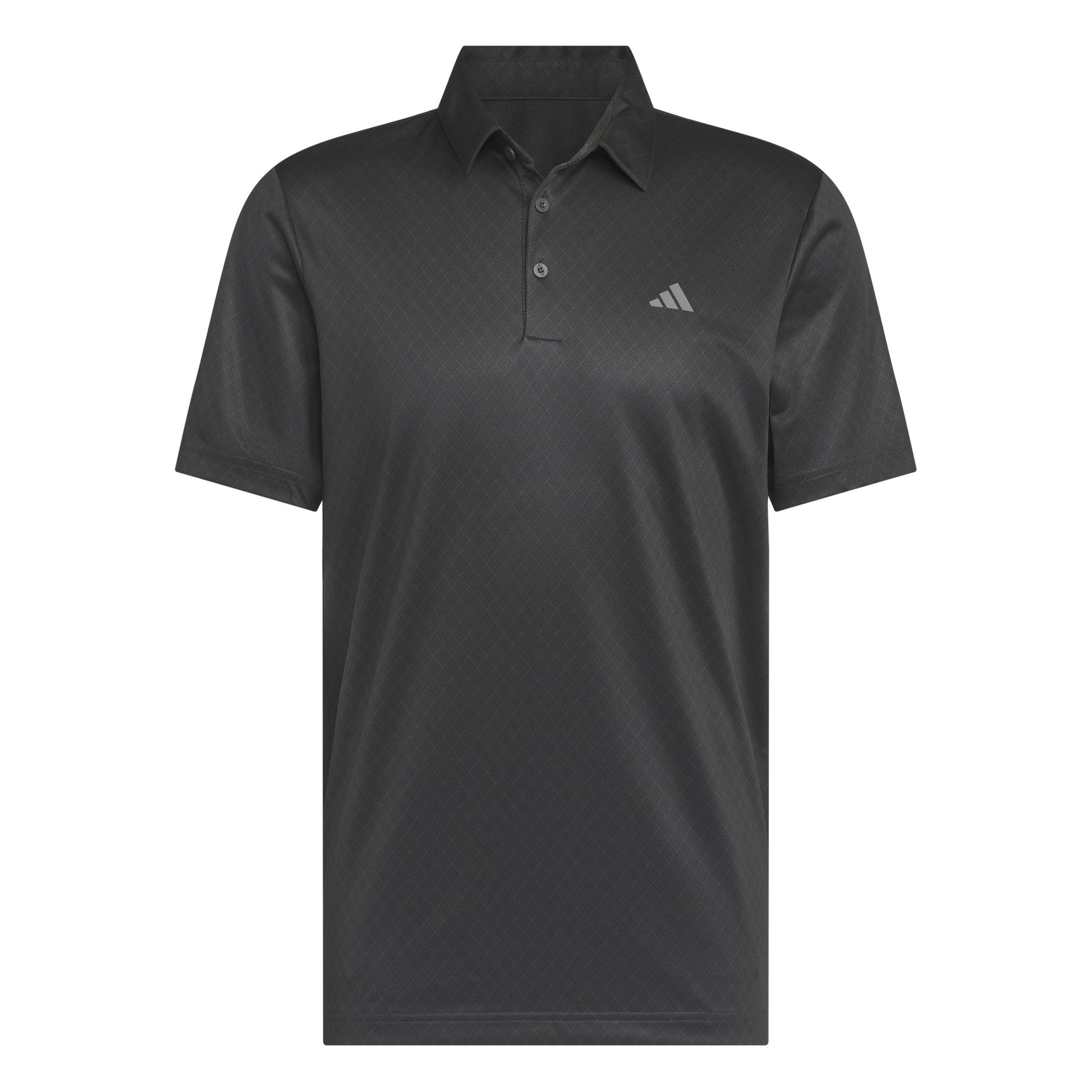 adidas Allover Print męska koszulka polo z nadrukiem (opakowanie 1 szt.), Węgiel S18/czarny, L