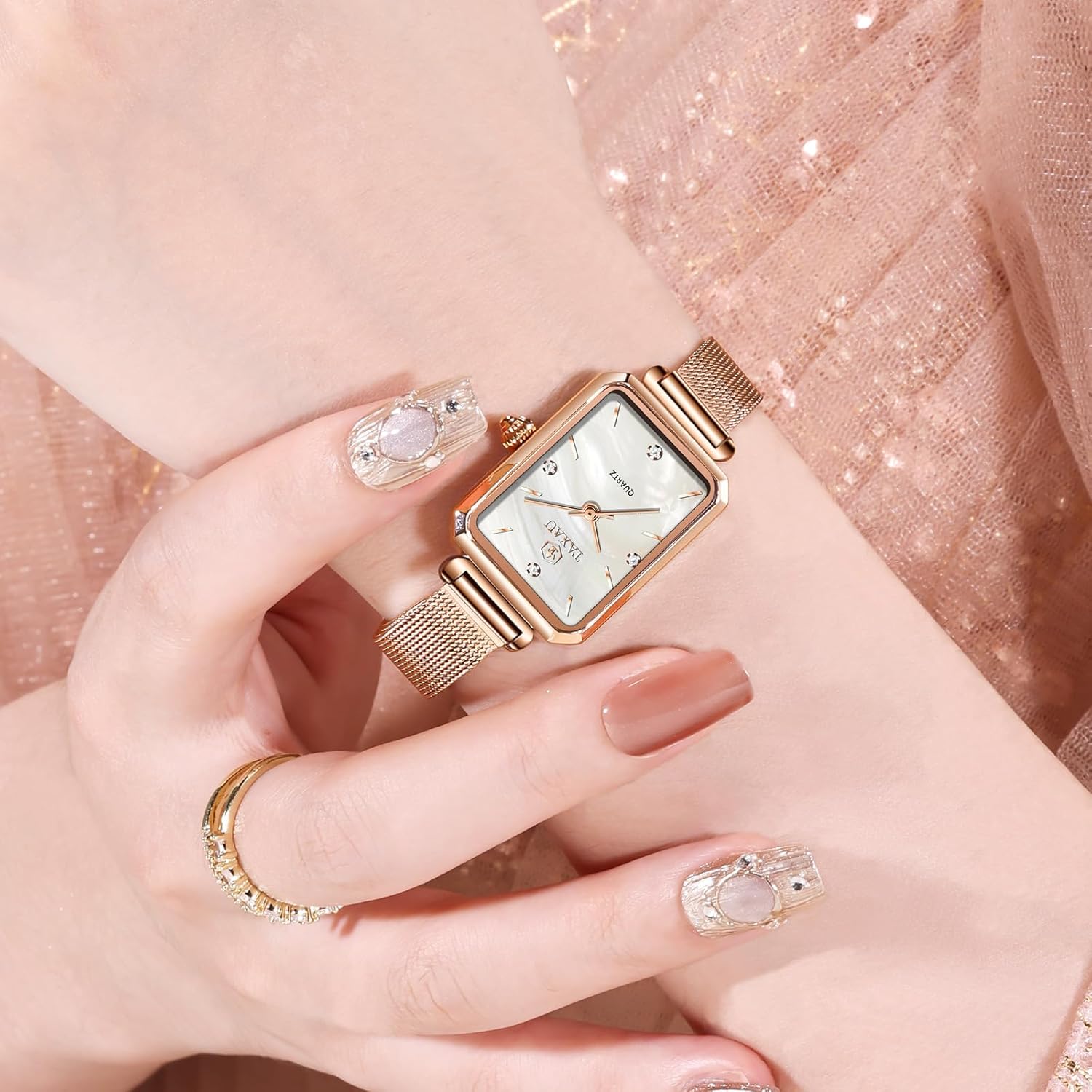 Watch for Women Small Wrists Watches for Ladies Luxury Mesh Band Watches for Womens Casual Dress Womens Watch Waterproof Analog - Image 4