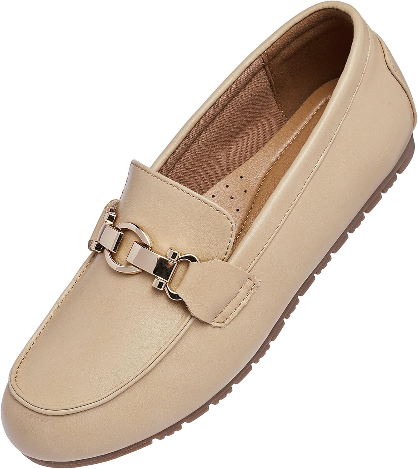 VERDASCO Women's Loafers Comfort Slip-Ons Flat Work Shoes Casual Moccasins Penny Loafers Lady Dress Shoes
