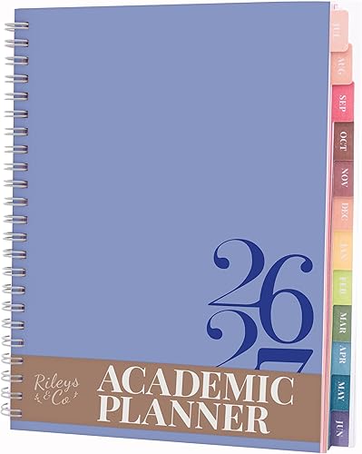 Rileys Agenda Escolar 2026–2027, Agenda Anillas 2026 con Planificador Diario Aca