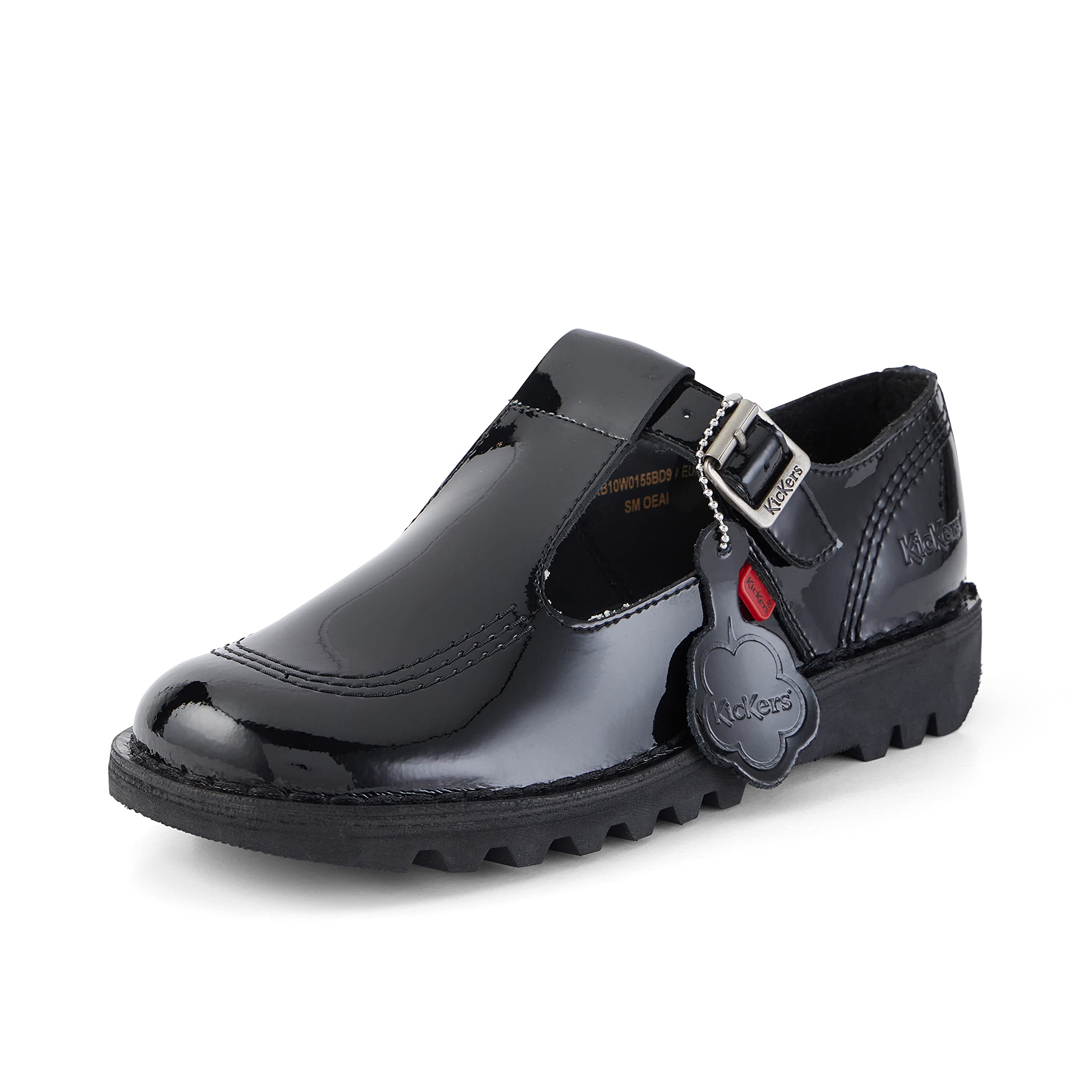 Kickers Kick Aztec Patent Womens Black Shoes-UK 6.5 / EU 40