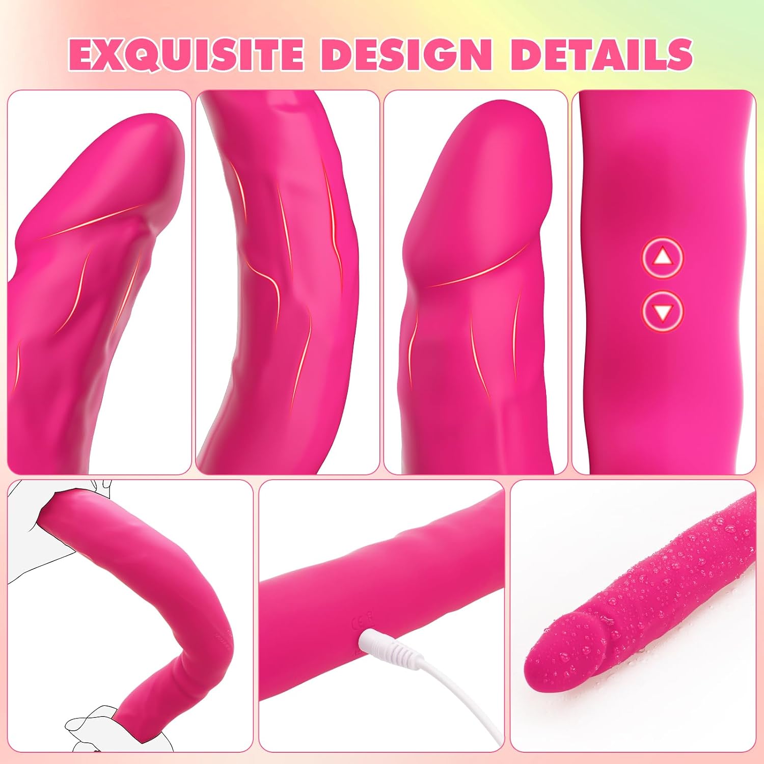 ROSYSROSY Double-Ended Vibrator Vibrating Dildo for Couple Sex Toys - 15.7 Inches Strapless G Spot Dildos Silicone Fake Penis with 10 Vibration Remote for Lesbian Anal Play Adult Toys & Games