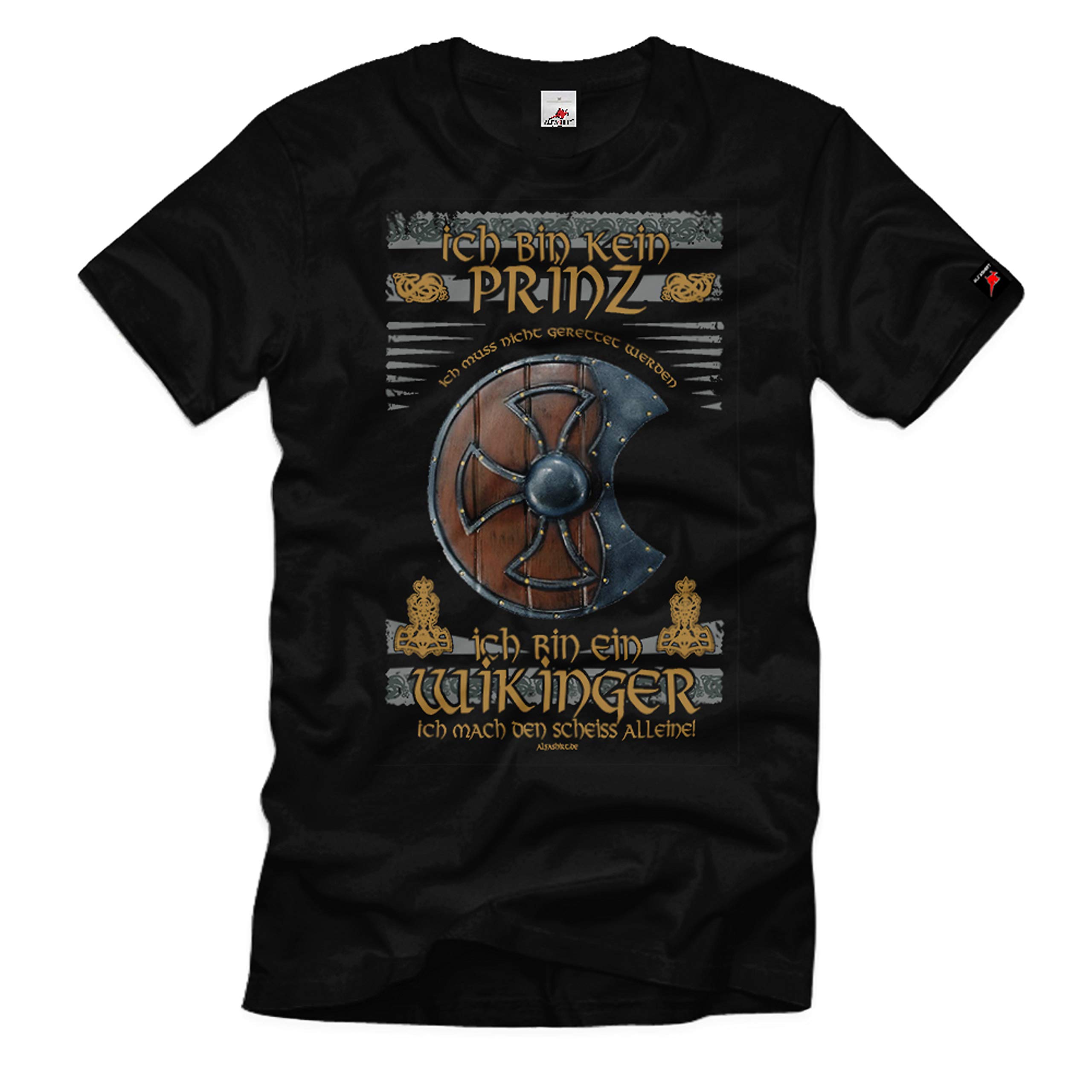 T-shirt Thor Odin Noir XXXXXL : Le Style Viking Enfin à Votre Taille