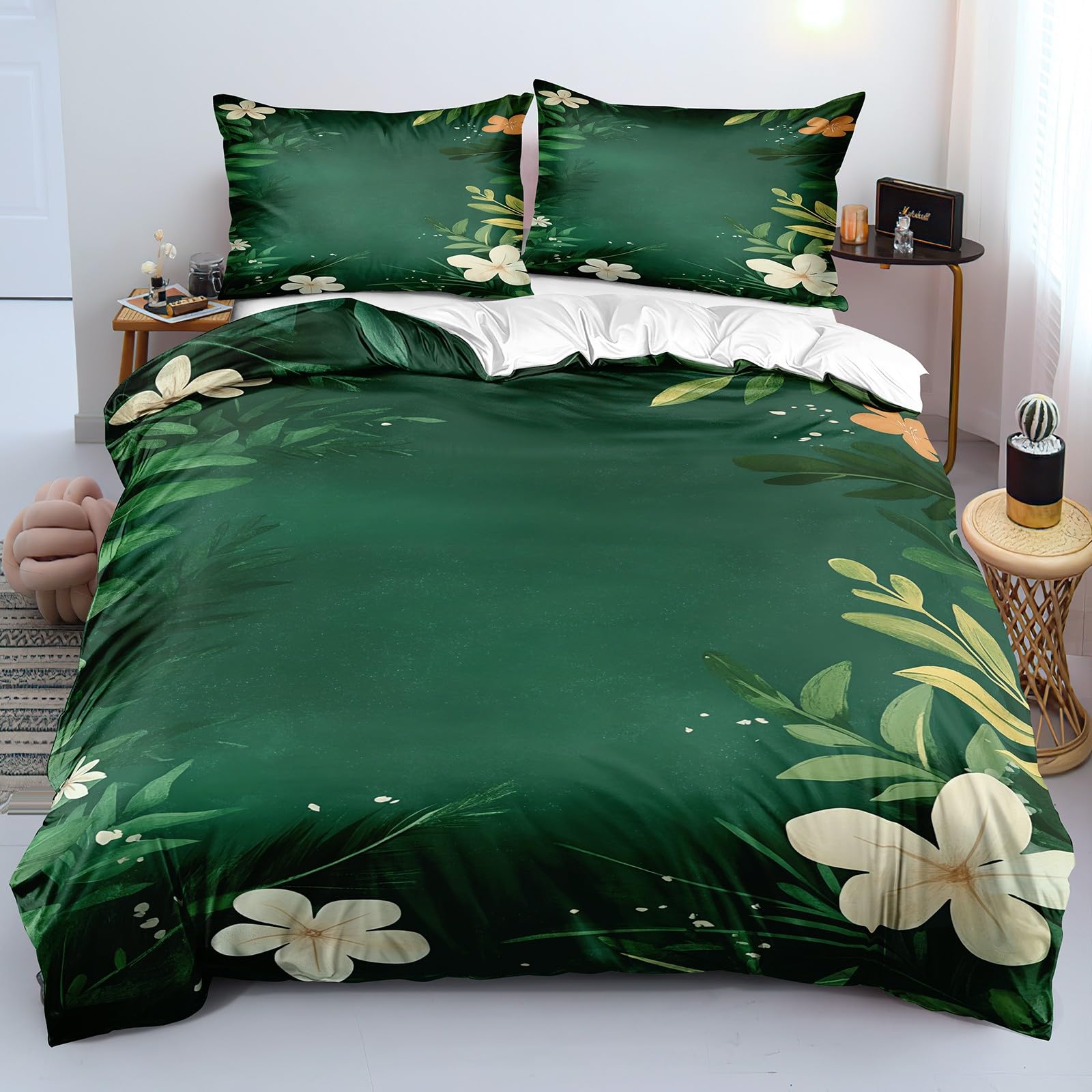Housse de couette de qualité 140x200 avec 2 taies d'oreiller 50x75