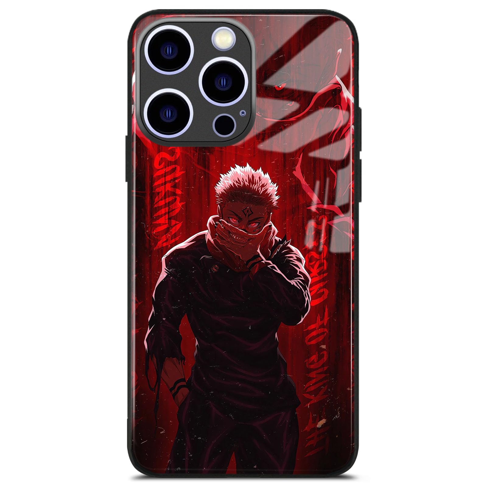 Itadori's Sukuna Personalized Design, Anime Phone Case - Manga Pattern Cover for iPhone 13 Pro