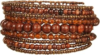 DCA Wood/Glass Multicolor Women Bangle/Bracelet Price In India