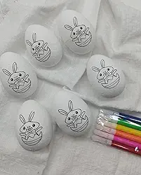 Ovos De Páscoa Infantil Para Colorir 6,5cm