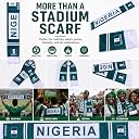 KNK 2026 Soccer Fan Scarf – Double Sided Reversible Football Supporter Scarf with Soft Velvet Feel (Nigeria) gallery image