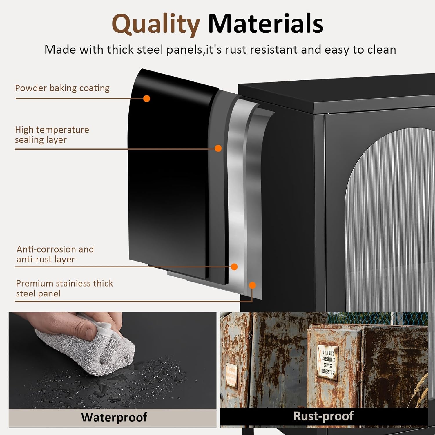 FURSTEL Kitchen Buffet Features Quality, Rust-Resistant Materials