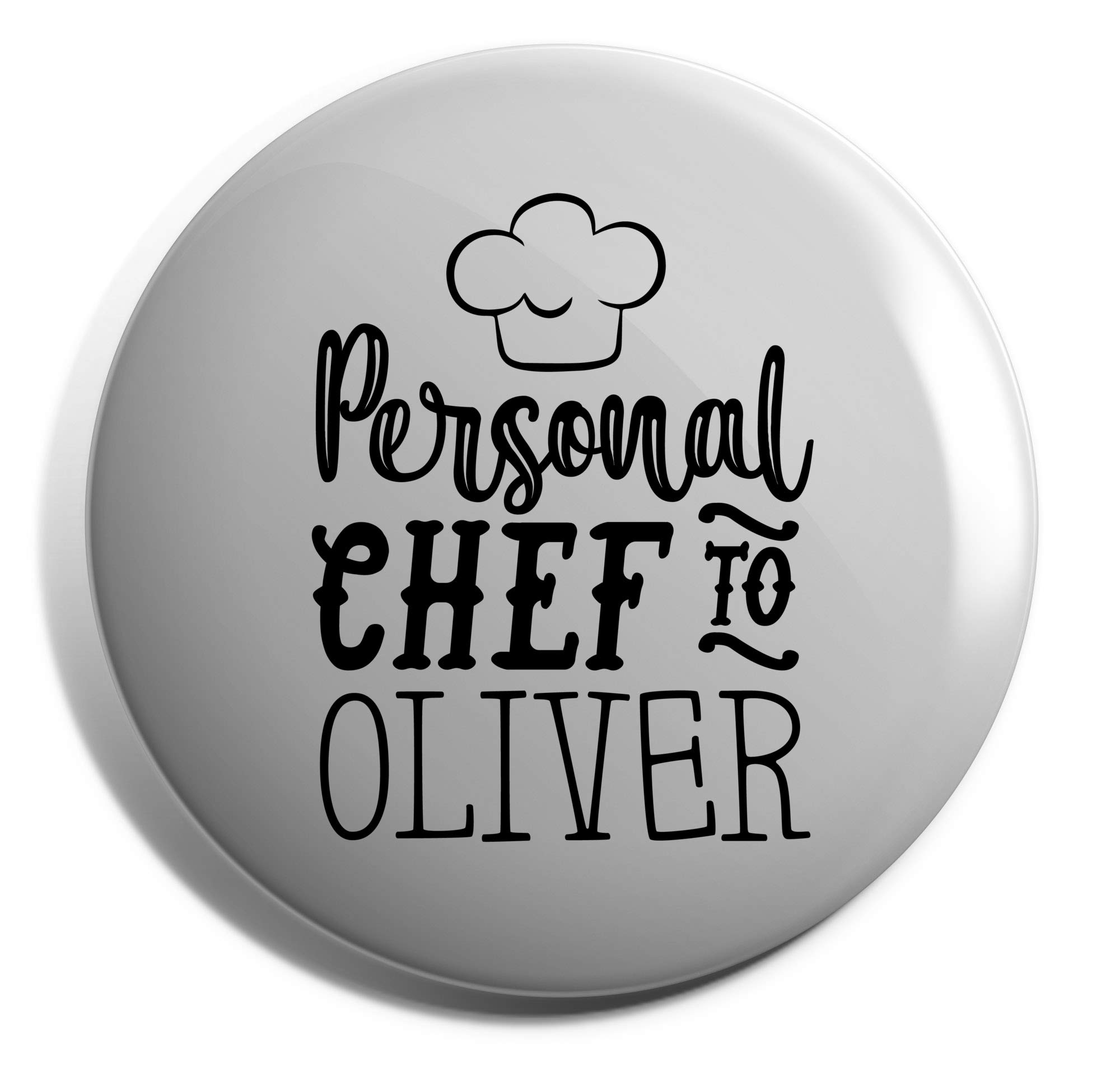 Hippowarehouse PERSONALISED Personal Chef to NAME Badge