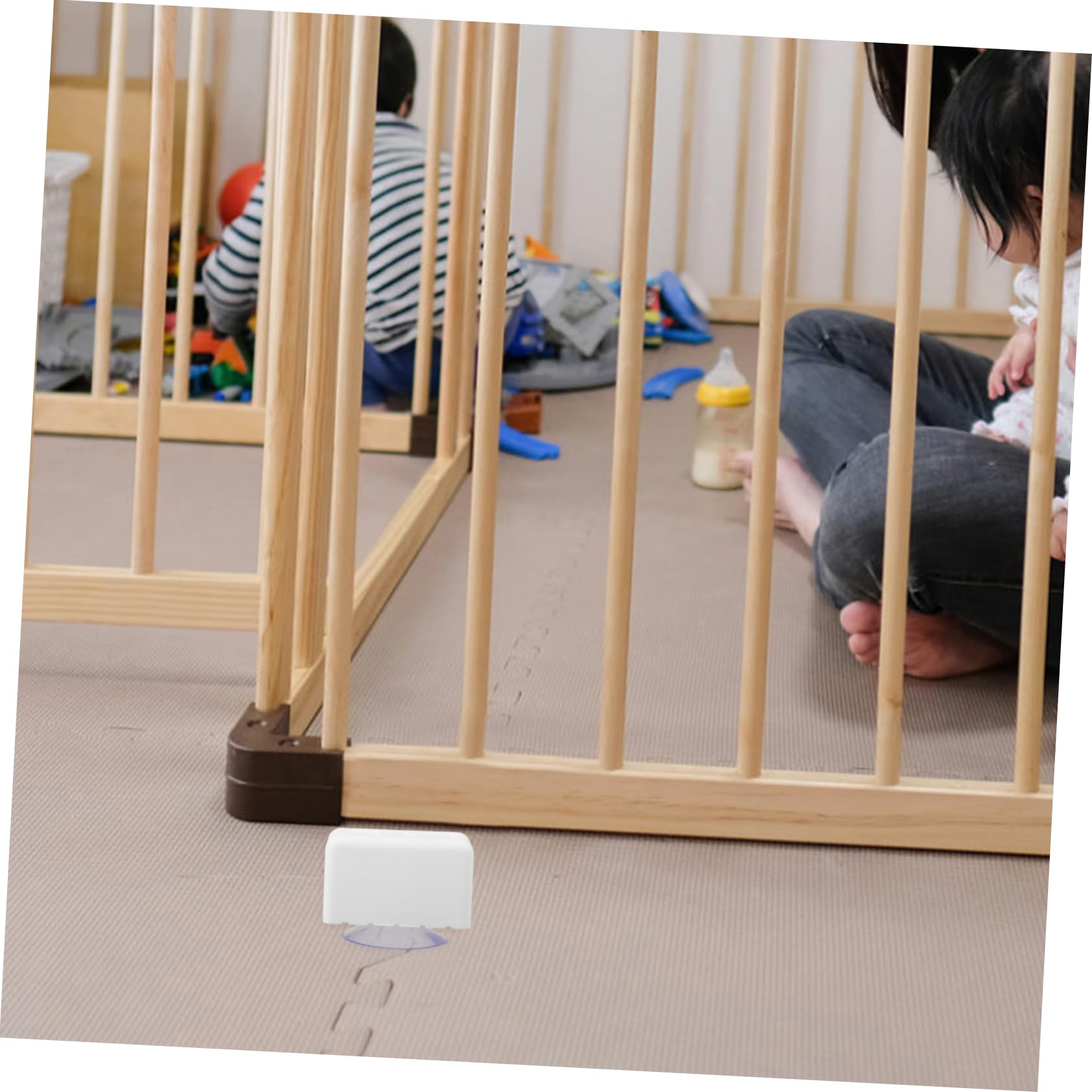 Milisten Fence Support Connector Playpen Parts Non-Slip Suction Cup Base for Easy Mounting Home Travel