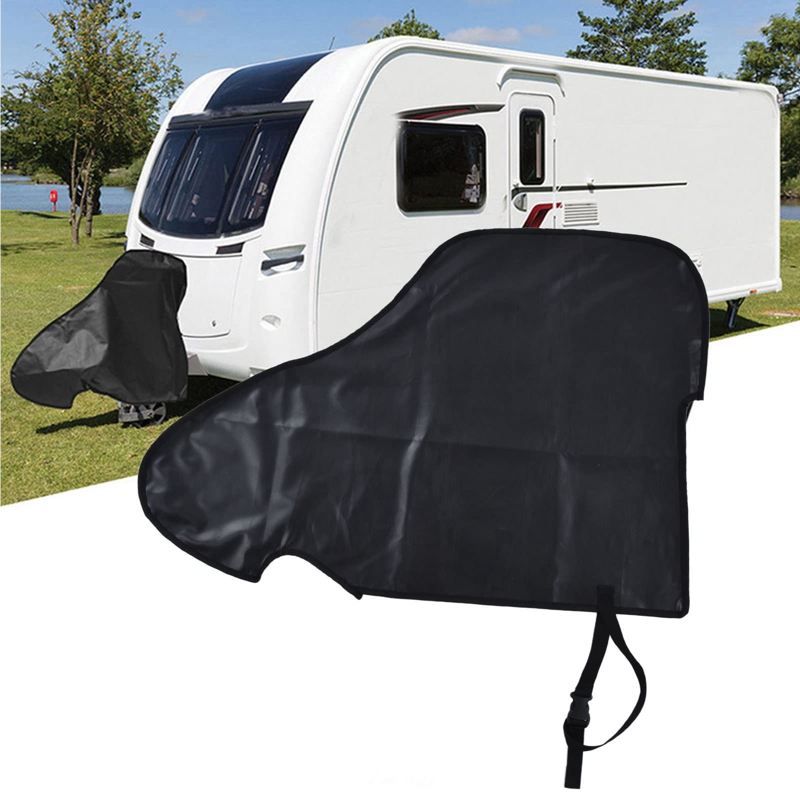 Copertura Protettiva Per Gancio Di Traino Per Roulotte E Camper - Impermeabile, Antipolvere E Resistente Al Sole Con Chiusura A Fibbia