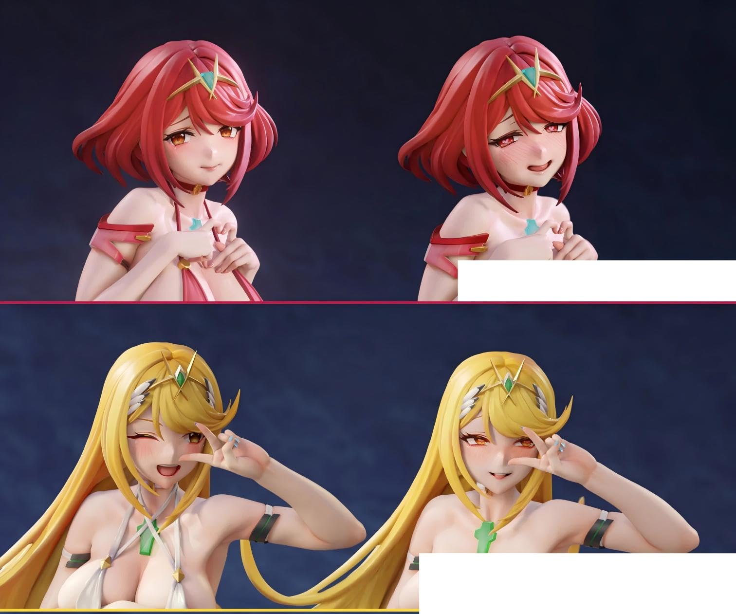 Amazon.co.jp: 焰ホムラ&光ヒカリ フィギュア ガレージキットシーンの
