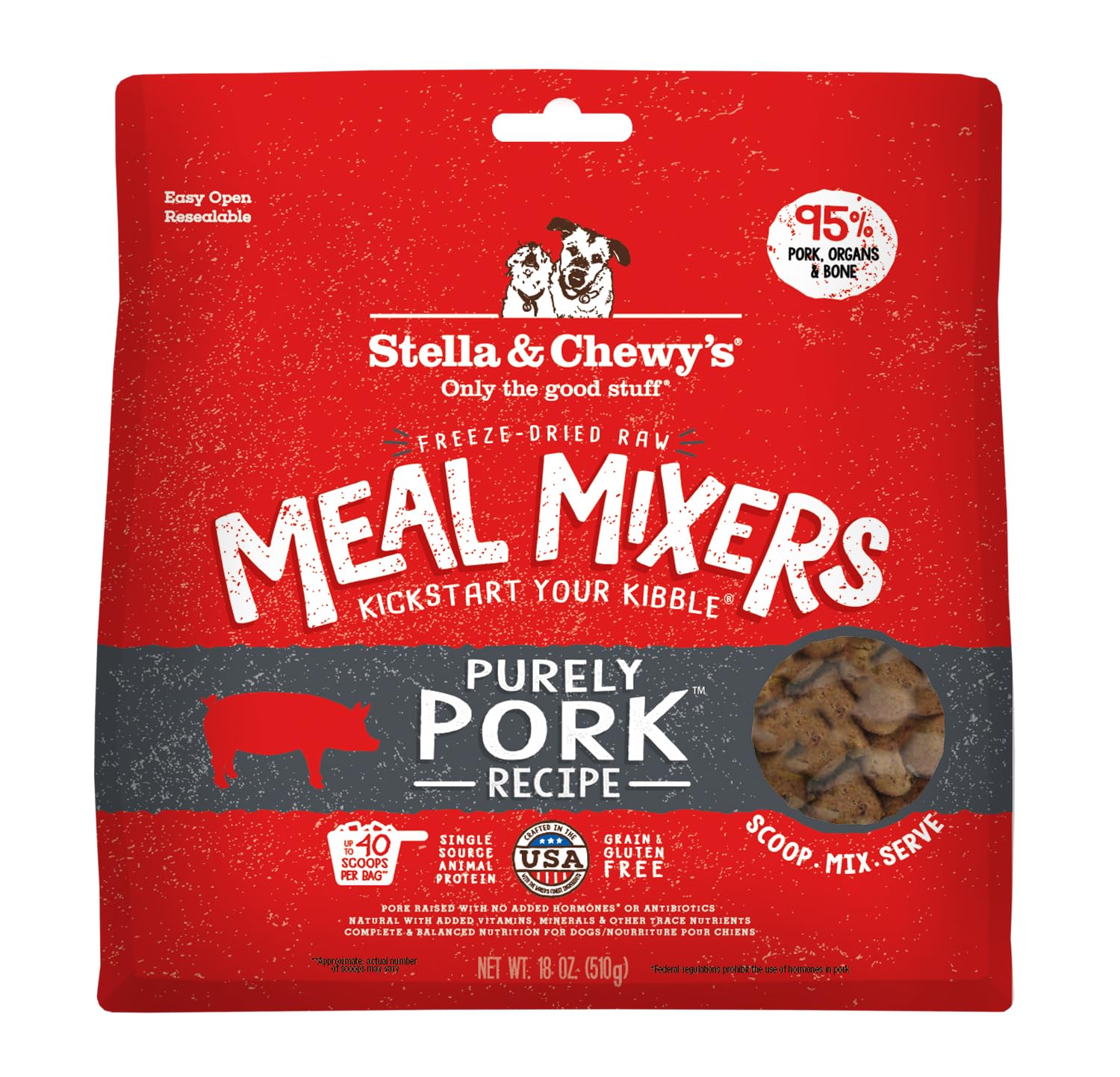 Stella & Chewy's Freeze-Dried Raw Pork Meal Mixers
