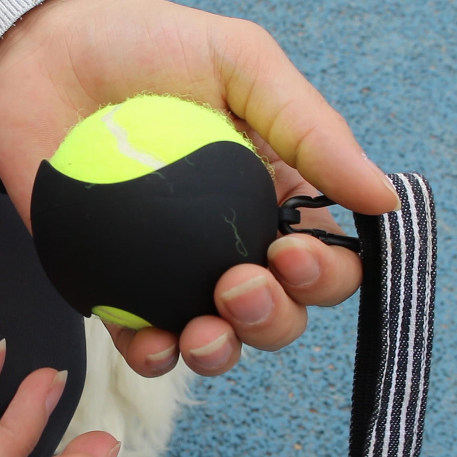 Soporte De Pelota De Tenis Para Perros - Soporte De Pelota De Tenis De Silicona De 2.55-2.67 Pulgadas | Juguetes Portátiles Para Perros, Herramientas De Entrenamiento Ligeras Para Cachorros