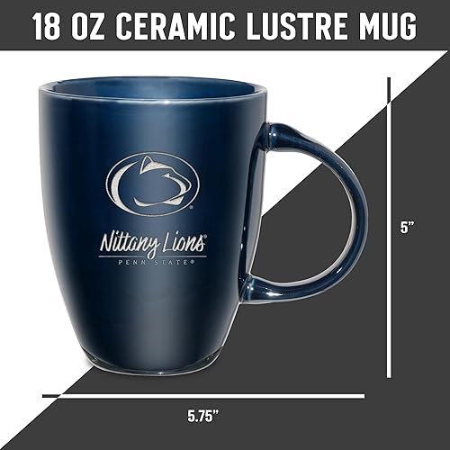 Vista 312 de Rico Industries NCAA - Taza de cerámica con grabado láser, 18 onzas, café y té