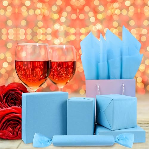 Miniatura 5 de AORZIT 80 hojas de papel de seda para envolver, papel de seda a granel de 14 x 20 pulgadas, para envolver bolsas de regalo, manualidades,