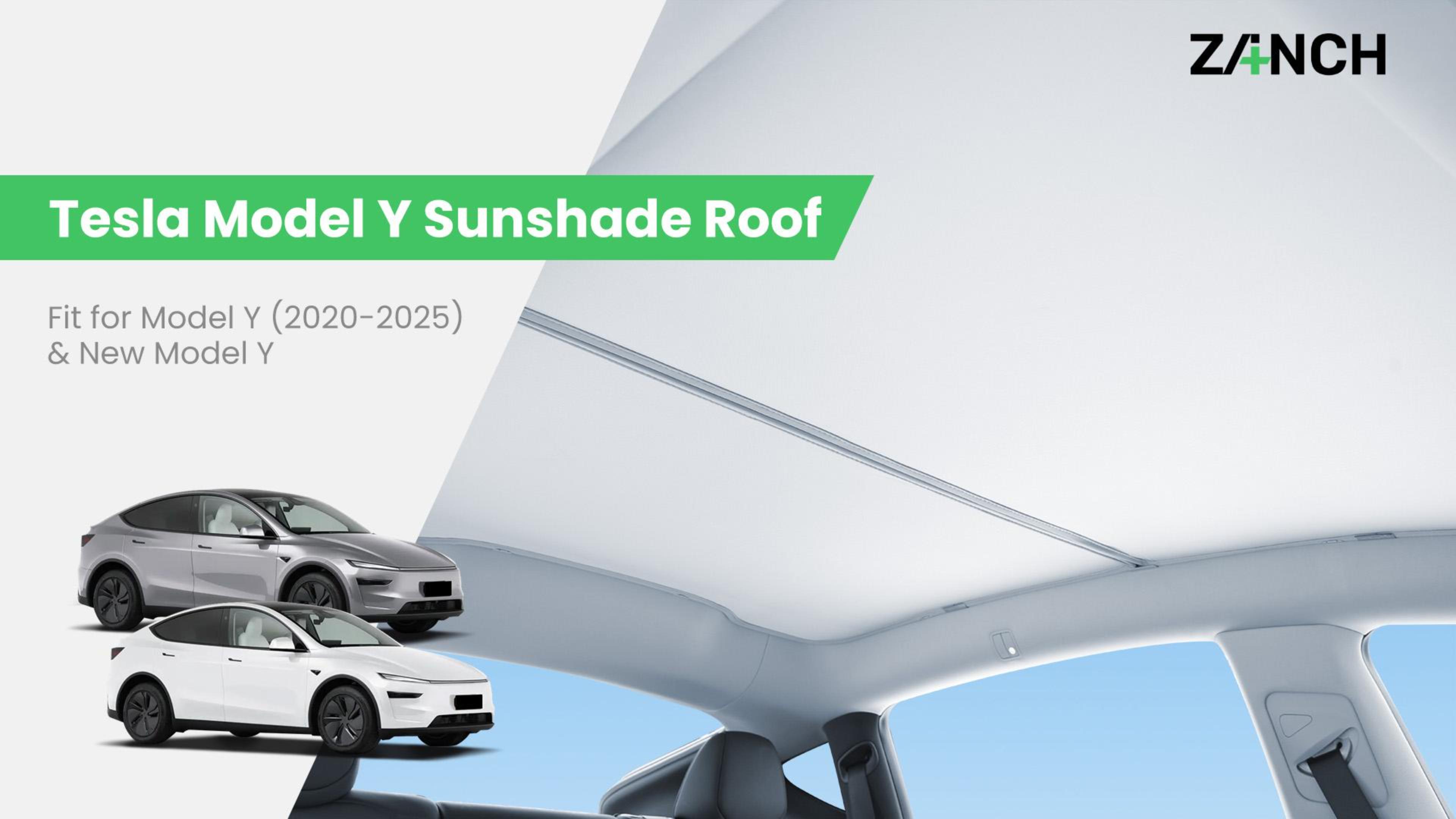Amazon.com: Zanch Tesla Model Y Sunshade Roof [2025 Cooling