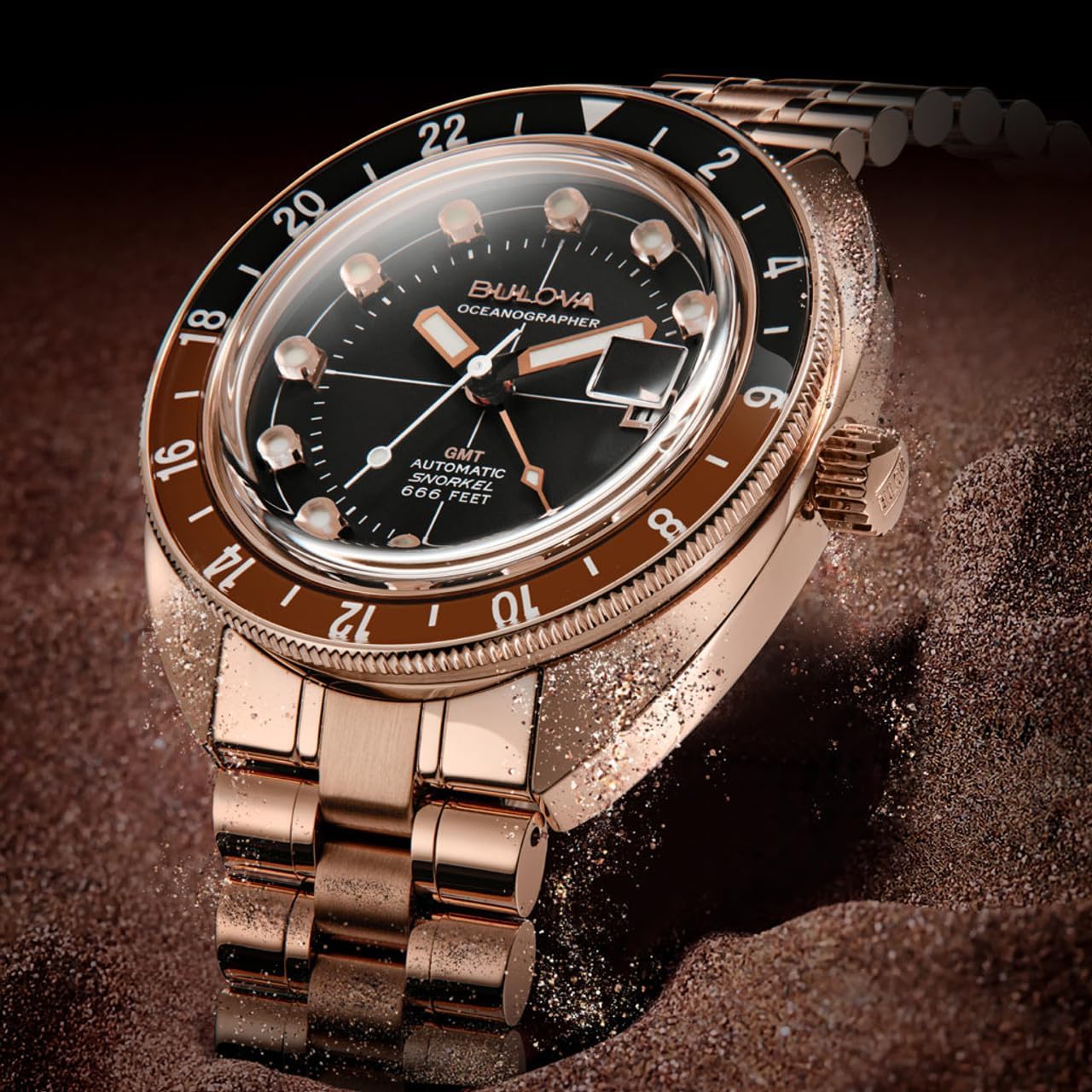 Bulova Automatic Watch 97B215, Rose Gold, Bracelet Togo Ubuy