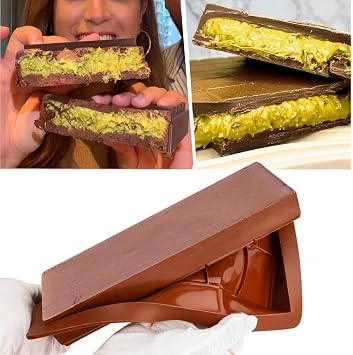 Chocolate Moulds,2 PCS Silicone Chocolate Mould Deep Chocolatemoulds Big Chocolate Bar Moulds Candymould Reusable Silicone Chocolates Bar Stuffed Mould for Chocolates Pralines Sweets