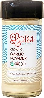 Loisa Organic Garlic Powder - USDA Organic, Non-GMO, No-MSG, No Preservatives, No Artificial Coloring, No Artificial Flavo...