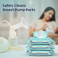 Vista 7 de Dr. Fischer Pacifier Wipes, 100% Food Grade, Non-toxic for Bottles, Paci, Toys, Pumps, and More