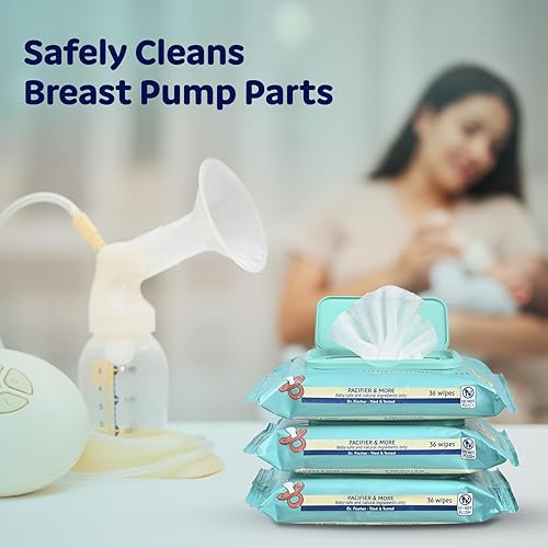 Miniatura 7 de Dr. Fischer Pacifier Wipes, 100% Food Grade, Non-toxic for Bottles, Paci, Toys, Pumps, and More