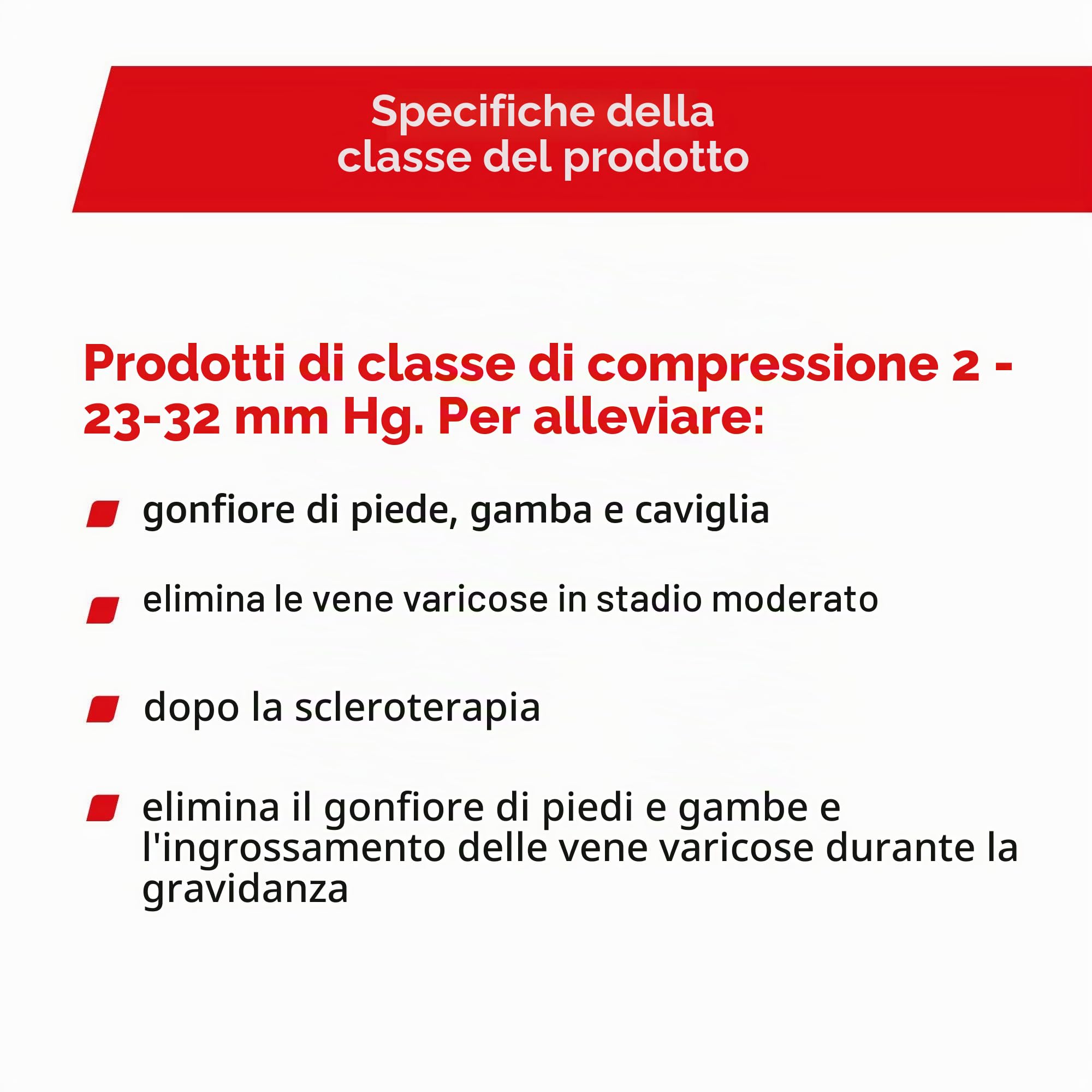 Calze Coscia Compressiva Classe II Punta Aperta