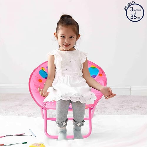 Miniatura 121 de Idea Nuova Paw Patrol Skye - Silla plegable Saucer™ de 19 pulgadas con marco de metal rosa, a partir de 3 años Avengers / Gris,Pistas de